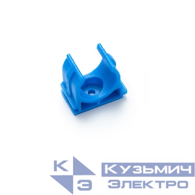 Крепеж-клипса (16 мм, синий,100 шт/уп) для сантехнических труб для монтажных пистолетов