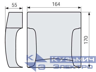 Тройник для канал-плинтуса DBA W бел. DKC 04005