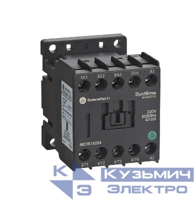 Контактор MC1K 4P(4НО) 16А AC 220В 50/60Гц SE MC1K16004M7