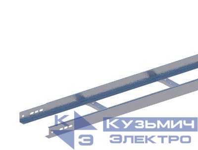 Лоток лестничный 200х50 L2000 сталь 1.5мм НЛ-20П1.87 цУТ1.5 гор. оцинк. СОЭМИ Н0111113431