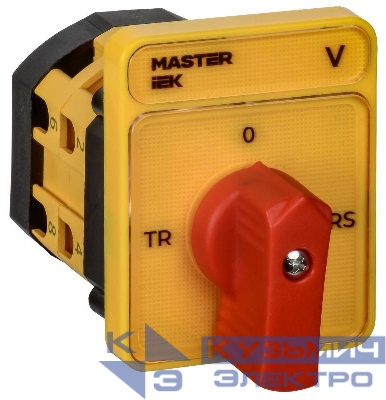 Переключатель кулачковый 10А (сх. 67) стандартная рукоятка IEK MI-CS10-010-067