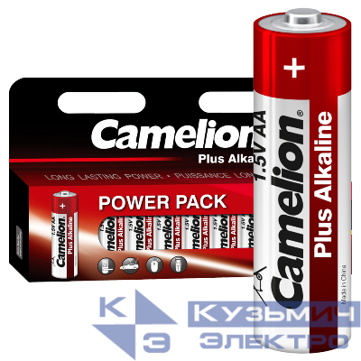 Элемент питания алкалиновый AA/LR6 1.5В Plus Alkaline BLOCK-12 LR6-HP12 (блист.12шт) Camelion 5818