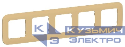 Рамка 5-м СП FLITE РУ-5-А-ФлШм шамуа IEK FI-M52-31-20-K89