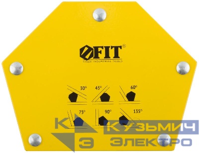 Угольник для сварки магнитный тип "шестигранник" усилие до 23кг FIT 81806