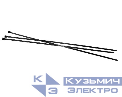 Стяжка нейлоновая 400*4,8 / 100 шт / светостойкая (черная), NETKO Optima "SZ"