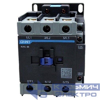 Контактор NXC-85 85А кат. 220В AC 1НО+1НЗ AC-3 (R) CHINT 836816
