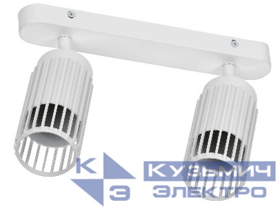 Светильник 4208 2хGU10 настенно-потолочный бел. IEK LT-USB0-4208-GU10-2-K01