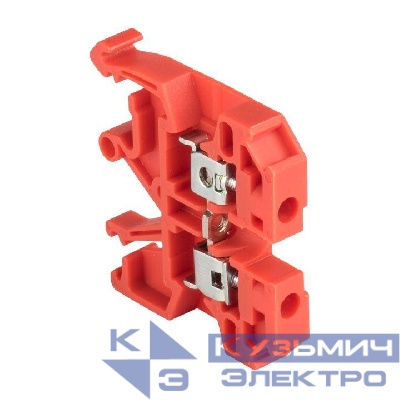 Колодка клеммная JXB-2.5/35 (25а) крас. EKF plc-jxb-2.5/35r