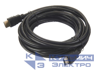 Шнур аудио-видео HDMI-HDMI 2.0 цвет: золото (5,0м), NETKO Optima