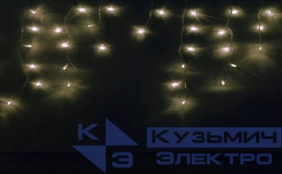 Гирлянда "Бахрома" OIC100LSE-WW-T-I4 100LED тепл. бел. 2х0.56м 20 нитей 24/56/32/48см соединяемая до 20шт уличная SHLights 4690601040510