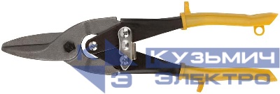 Ножницы по металлу "Aviation" пластиковые ручки прямые 250мм FIT 41451