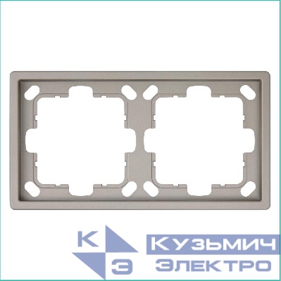 Рамка 2-м СП FD бронза Jasmart FD1002BR