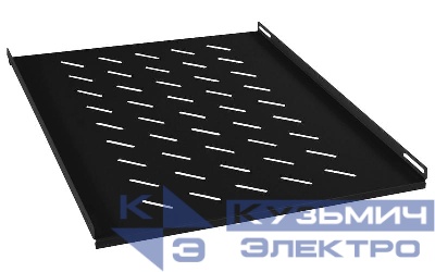 Полка 19дюйм перфорированная SH-J018-FC-1200-BK глубиной 900мм для напольных шкафов глубиной 1200мм черн. (RAL 9004) Cabeus 9803c