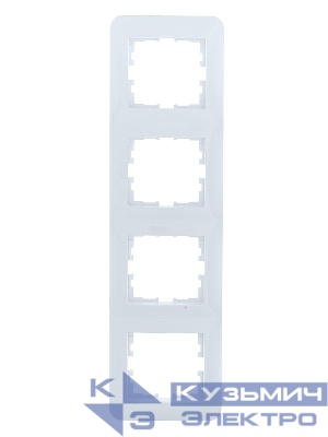 Рамка 4-м ASTI вертикал. бел. LEZARD 7081-0200-154