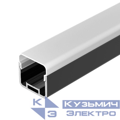 Профиль LINE-D-3030-2000 SQUARE BLACK+OPAL L2000 с экраном алюм. (компл.) Arlight 055073