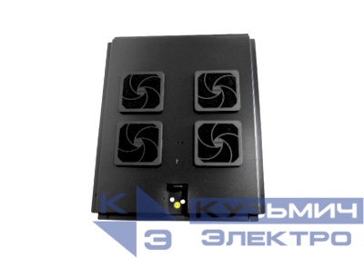 Блок вентиляторов 4 шт для TS,T2,TD глубиной 900 с кабелем черный Netko