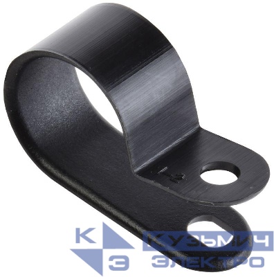 Скоба крепежная 16мм нейлон. черн. (уп.50шт) IEK USK11-16-050-K02