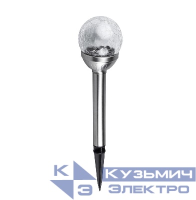 Светильник светодиодный садовый SLR-S05 IP44 стекло мультицвет с колышком на солнечн. батарее ФАZА 5033382