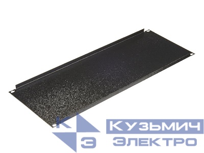 Заглушка 19'' 4U, без крепежа, чёрная