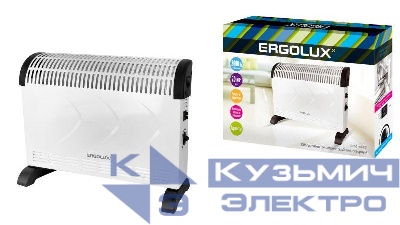 Тепловентилятор ELX-СH01-C01 220-240В 750/1250/2000Вт бел. Ergolux 14544