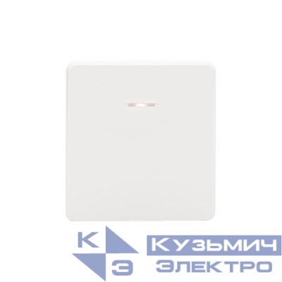 Выключатель 1-кл. СП ROUND MIELE 10А с подсветкой перламутр Kranz KR-78-0713-1