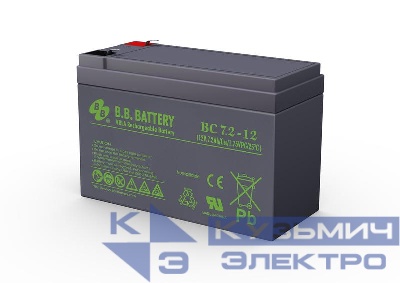Аккумулятор 12В 7.2А.ч BC 7.2-12 B.B. Battery