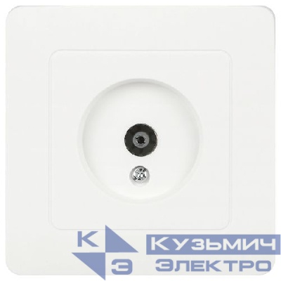 Розетка телевизионная одиночная TV СП Style 7-301-01 IP20 бел. Intro Б0060647