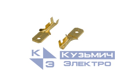 Клемма плоская (штекер-6.3мм) 1-1.5кв.мм (DJ617-6.3B) Rexant 08-0913