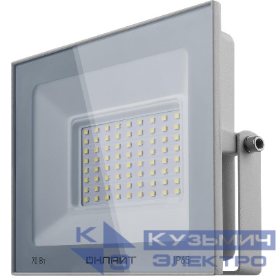 Прожектор светодиодный 90 138 OFL-70-6K-WH-IP65-LED 70Вт 6000К IP65 5600лм бел. ОНЛАЙТ 90138