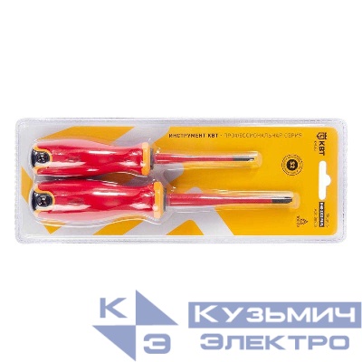 Набор диэлектрических отверток "Слим" НИО-2202 PZ-FL КВТ 88930