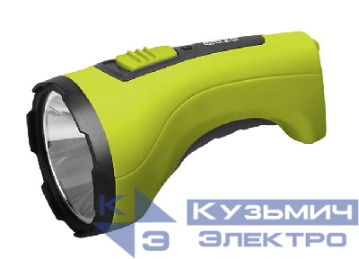 Фонарь аккумуляторный ручной AccuF2-L5W-gn SMD 5Вт 185лм IP20 2 режима: яркий/эконом аккум. 1.6А.ч выдвижная вилка индикатор зарядки ремешок зел. ФАZА 2857156
