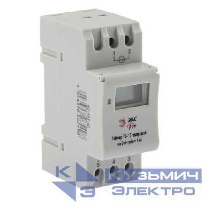 Таймер PRO NO-903-40 ТЭ-15 цифровой на Din-рейку 16А Эра Б0050656