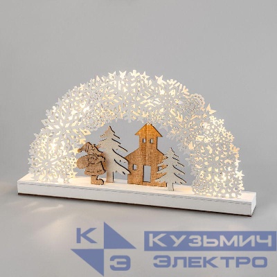 Фигура деревянная "Рождественская сказка" 44.5х6х24см 0.1Вт IP20 с подсветкой Neon-Night 504-021