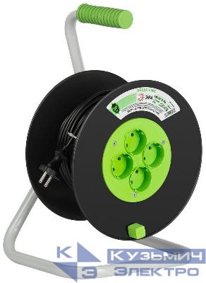 Удлинитель на пластик. катушке 4х30м без заземл. KAT-2x0.75-30m Greenline ПВС 2х0.75 Эра Б0065140