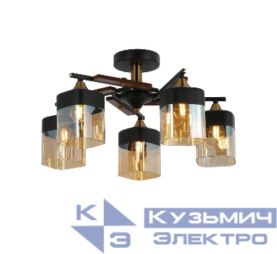 Люстра Glitz 60Вт E27х5 IP20 Freya FR5154PL-05B