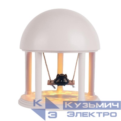 Светильник светодиодный настольный JS9-CAT-wh КОТИК ночник аккумуляторный (8 мелодий; 3 цвета подсветки) IP20 бел. JazzWay 5061286