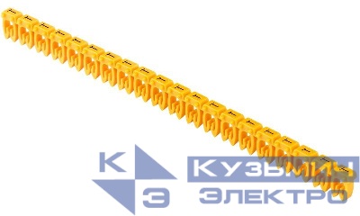 Маркер открытого типа KE 1.5-2.5кв.мм символ "T" (уп.200шт) IEK UMK-KE2-T