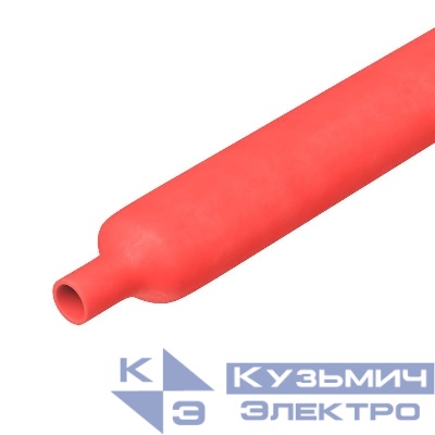 Трубка термоусаживаемая безгалогеновая12.7/6.4мм красн. DKC TN2PC201127R
