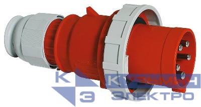 Вилка кабельная 63А 5п 3P+N+PE 6ч 400В IP67 Bals 2189