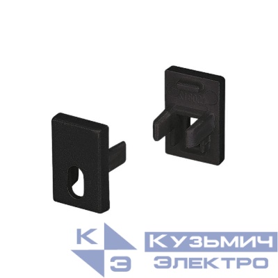 Заглушка SL-MINI-8-H12 BLACK с отверстием пластик Arlight 037506