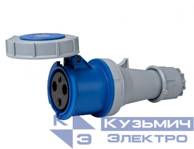 Розетка переносная 2Р+РЕ 63А 220В IP67 РП-103 DEKraft 26138DEK