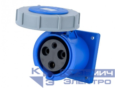 Розетка для скрытой проводки 2Р+РЕ 63А 220В IP67 РЩ-103 DEKraft 26268DEK