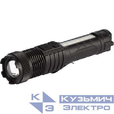 Фонарь светодиодный UA-401 универсальный аккумуляторный 3Вт LED+3Вт COB оптический Zoom 3 режима магнит type-C Эра Б0069803