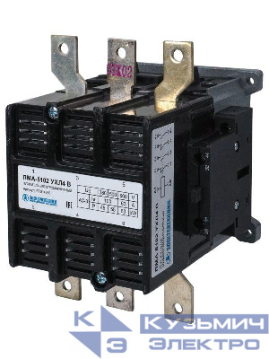 Пускатель электромагнитный ПМА-5102 УХЛ4 В 100А 110В 2НО+2НЗ IP00 нереверсивный без реле Электротехник ET014636