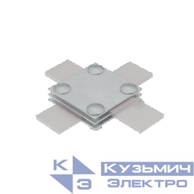 Соединитель крестообразный 3XS-B40 AURAFORT HD для полосы до 40мм с 3 пластинами сталь гор. оцинк. КМ MA0048