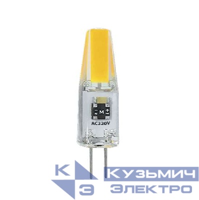 Лампа светодиодная PLED-G4 COB 3Вт капсульная 5500К холод. бел. G4 240лм 220В JazzWay 2857477