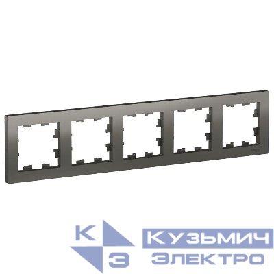 Рамка 5-м AtlasDesign универс. сталь SE ATN000905