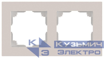 Рамка 2-м СП Accent 6-502-06 перламутр. Intro Б0063768