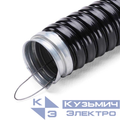 Металлорукав Р3-ЦПнг-LS 38 с протяжкой (уп.25м) Fortisflex 76651