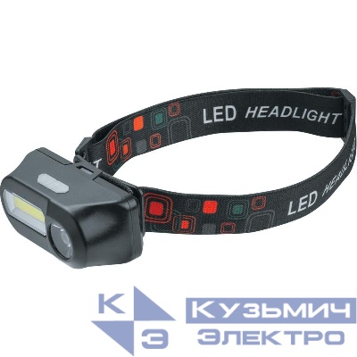 Фонарь налобный 93 890 NPT-H32-ACCU 1COB 5Вт+1CREE 3Вт li-ion 1.2А.ч NAVIGATOR 93890